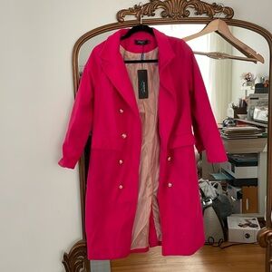 Hot pink coat